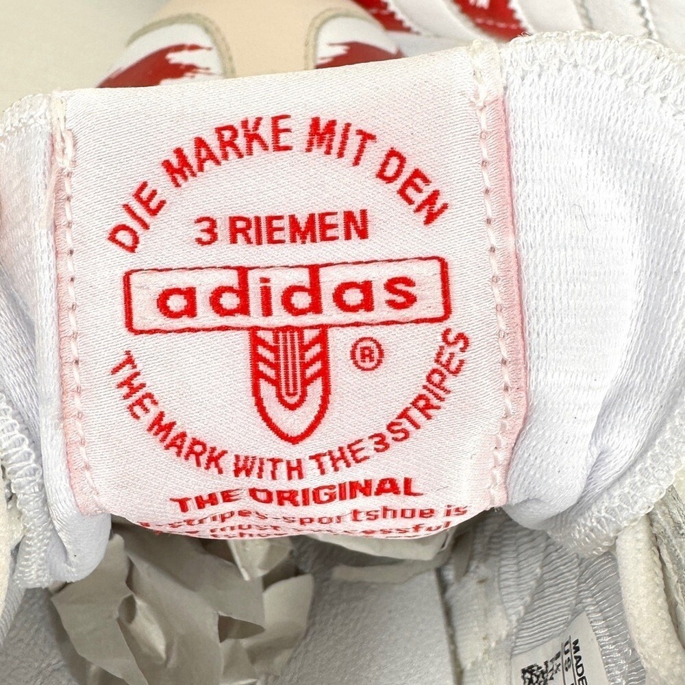 Adidas Originals Gazelle Vintage London Sneakers Size 8.5 Men Red/White - Picture 7 of 12